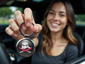 Car Custom Luxury Keychains Steel Design
